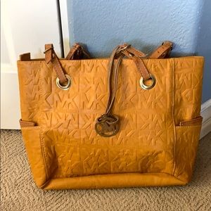 Michael Kors orange tote